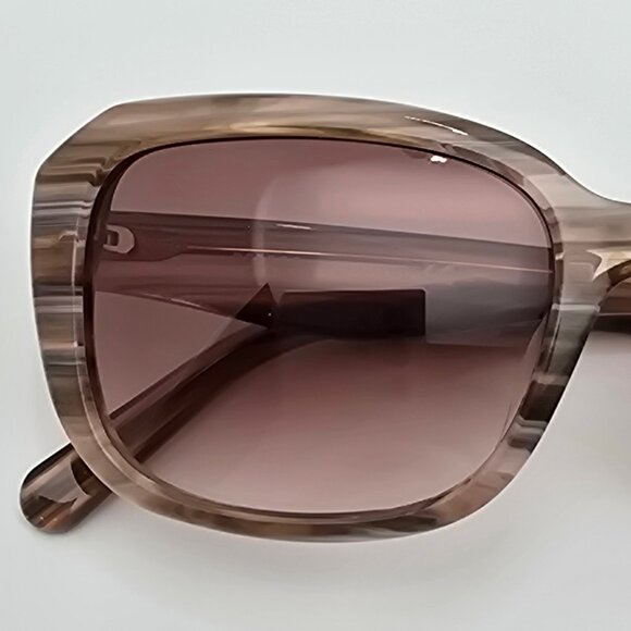 Rebecca Minkoff Lark 4/S Pink Horn Frame Pink Brown Gradient Lens Sunglasses main image 11